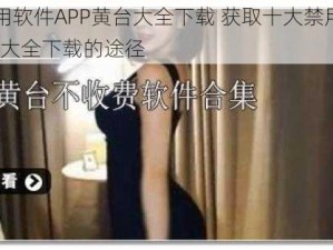 十大禁用软件APP黄台大全下载 获取十大禁用软件 APP 黄台大全下载的途径