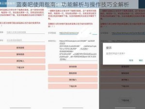 蓝奏吧使用指南：功能解析与操作技巧全解析