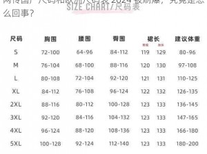 网传国产尺码和欧洲尺码表 2024 被刷爆，究竟是怎么回事？