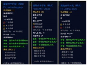 魔兽世界9.0初期皮甲装绑装备详解：属性特点及获取方式介绍