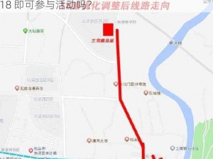 路线一路线二线路三满18 路线路线线路三，满 18 即可参与活动吗？