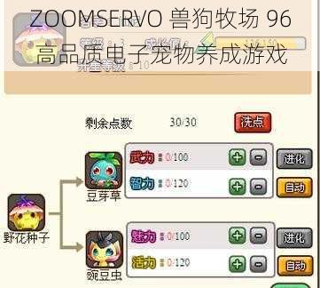 ZOOMSERVO 兽狗牧场 96 高品质电子宠物养成游戏