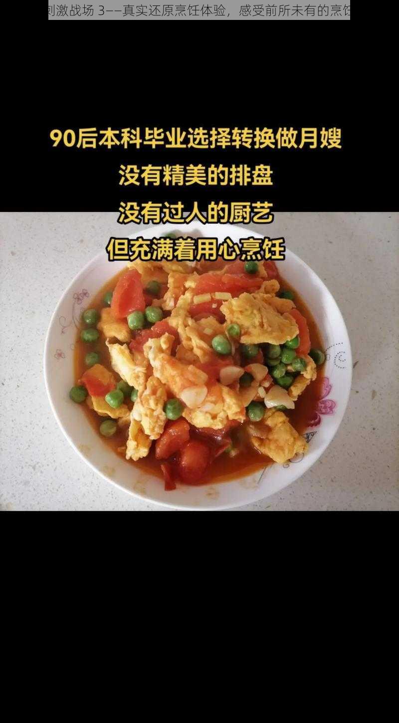 厨房刺激战场 3——真实还原烹饪体验，感受前所未有的烹饪乐趣