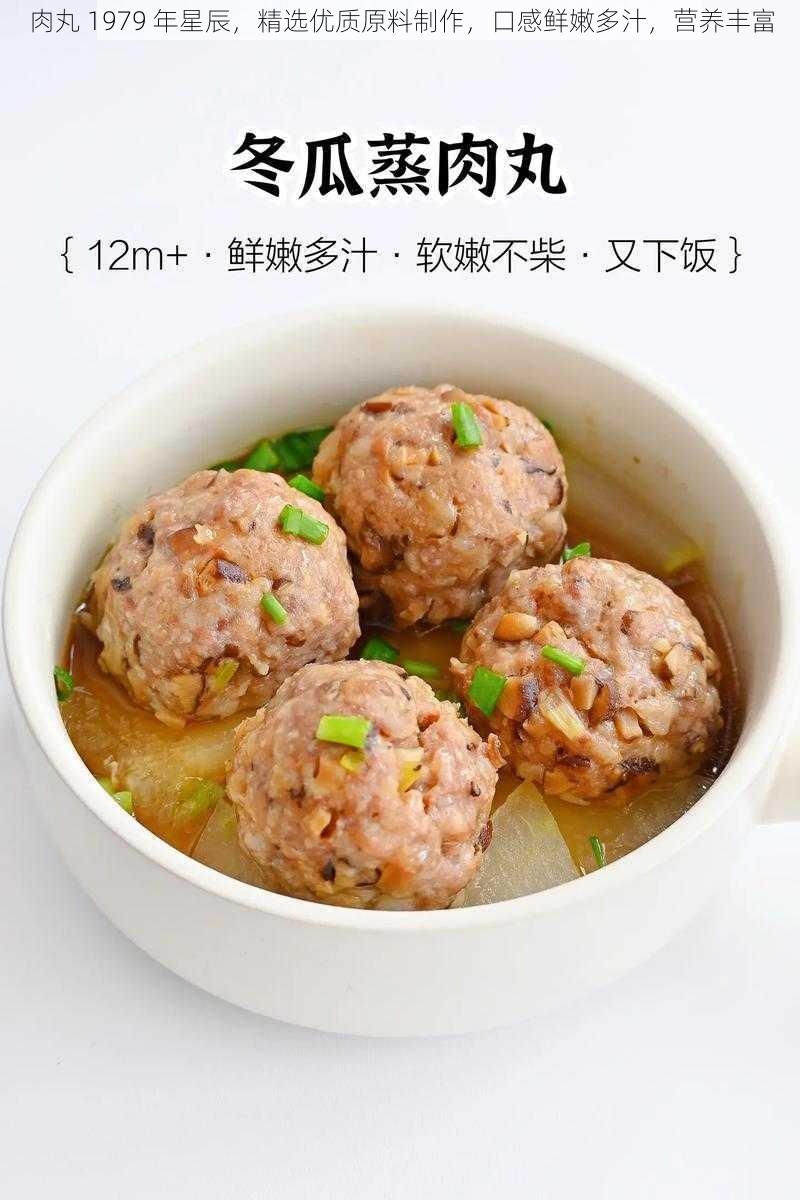 肉丸 1979 年星辰，精选优质原料制作，口感鲜嫩多汁，营养丰富