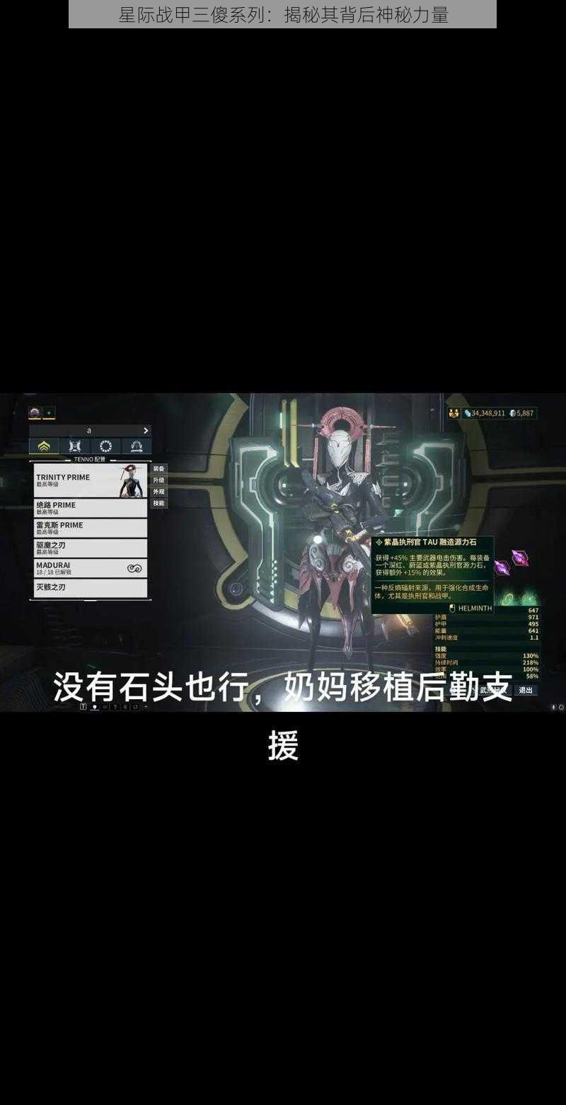 星际战甲三傻系列：揭秘其背后神秘力量