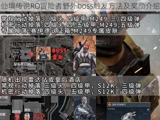 仙境传说RO冒险者野外boss触发方法及奖励介绍