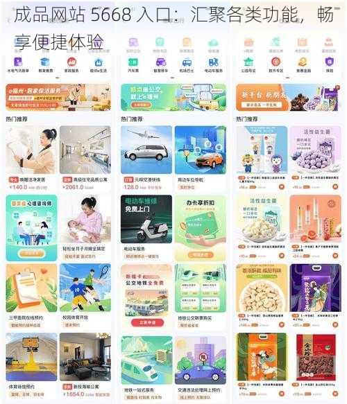 成品网站 5668 入口：汇聚各类功能，畅享便捷体验