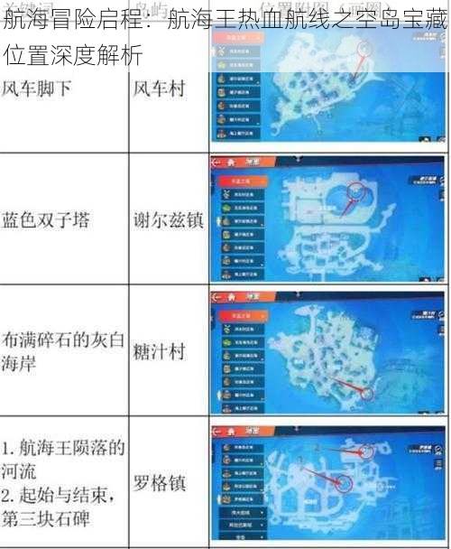 航海冒险启程：航海王热血航线之空岛宝藏位置深度解析