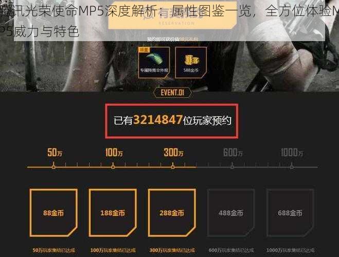 腾讯光荣使命MP5深度解析：属性图鉴一览，全方位体验MP5威力与特色