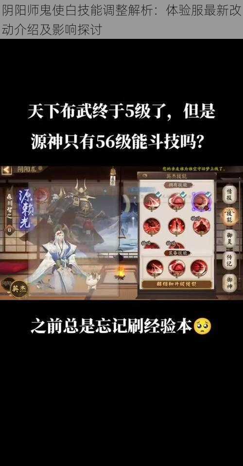 阴阳师鬼使白技能调整解析：体验服最新改动介绍及影响探讨