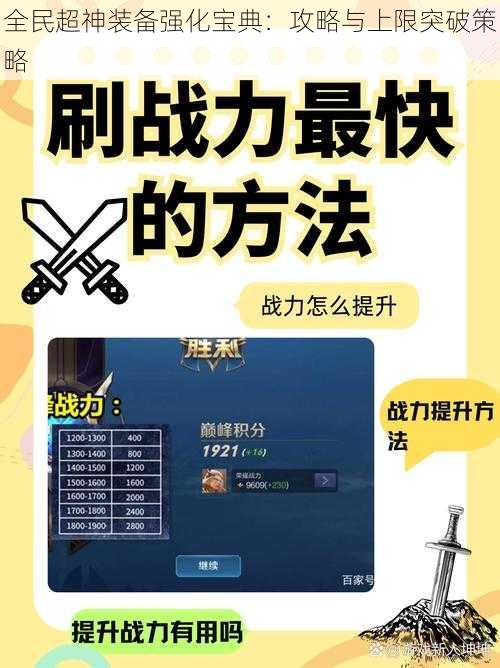 全民超神装备强化宝典：攻略与上限突破策略