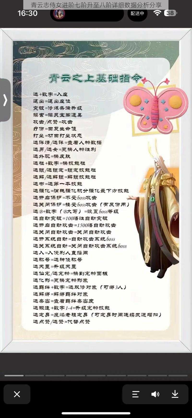 青云志侍女进阶七阶升至八阶详细数据分析分享