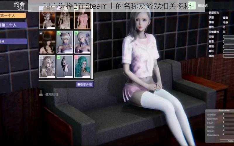 甜心选择2在Steam上的名称及游戏相关探秘