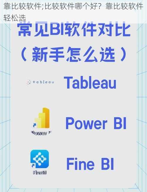靠比较软件;比较软件哪个好？靠比较软件轻松选