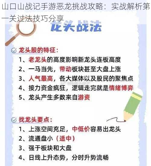 山口山战记手游恶龙挑战攻略：实战解析第一关过法技巧分享