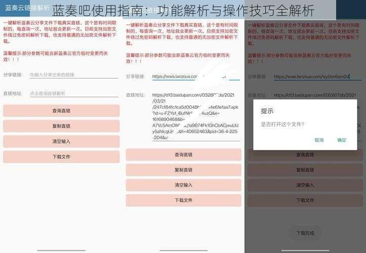 蓝奏吧使用指南：功能解析与操作技巧全解析