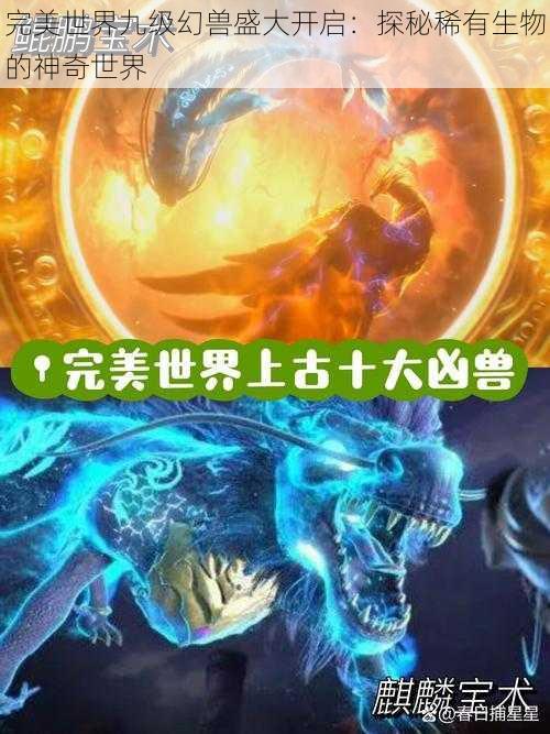 完美世界九级幻兽盛大开启：探秘稀有生物的神奇世界