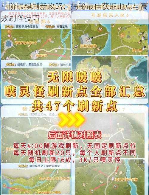 弓阶银棋刷新攻略：揭秘最佳获取地点与高效刷怪技巧