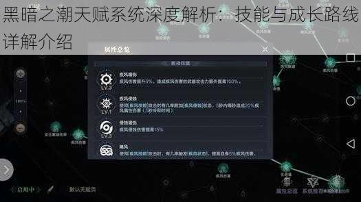 黑暗之潮天赋系统深度解析：技能与成长路线详解介绍